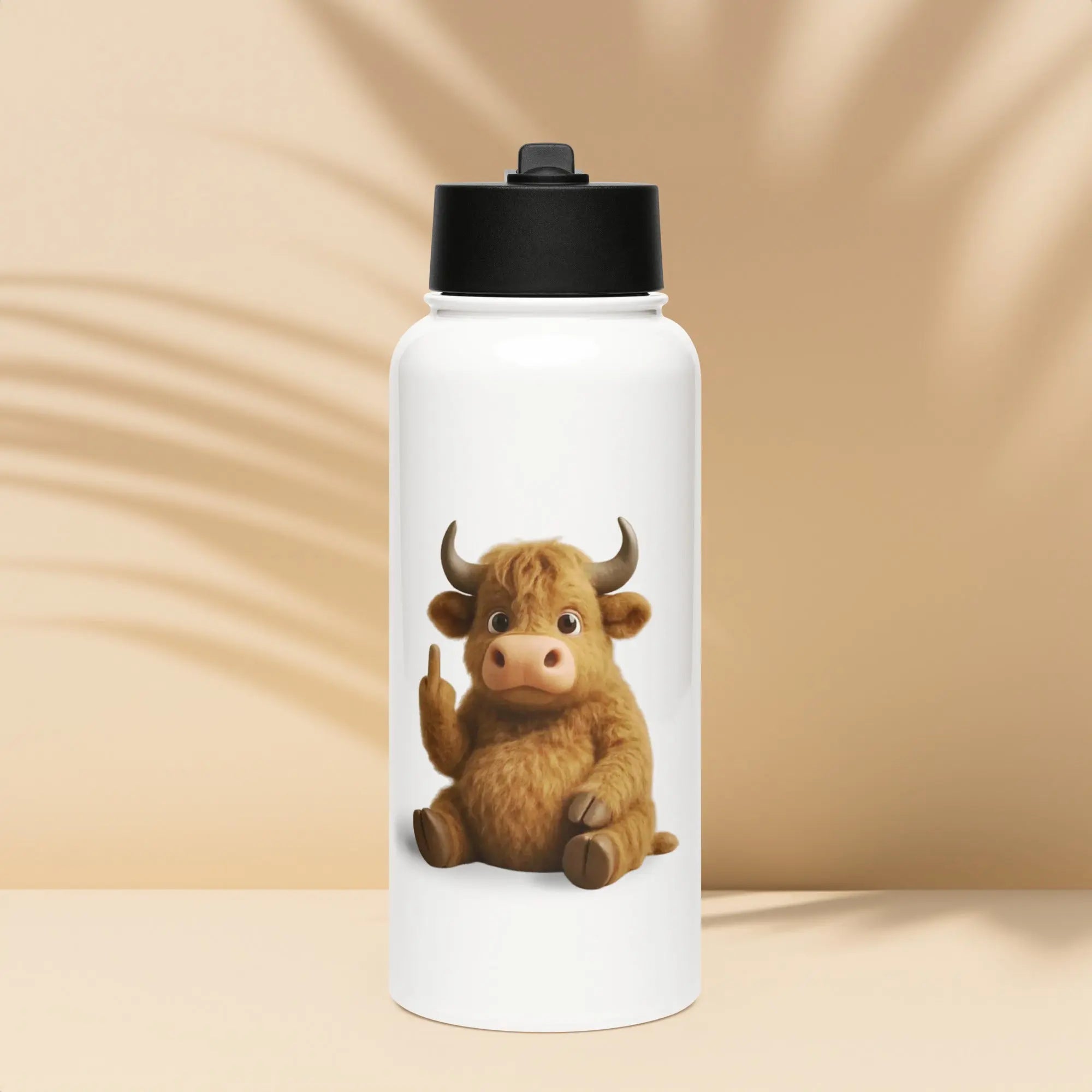 WeSellPerformance Stainless Steel Water Bottle with Straw Lid - White main image 0